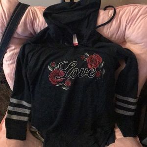 Graphic Rose Hoodie
